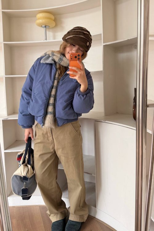 Puffer Collar Short Jacket