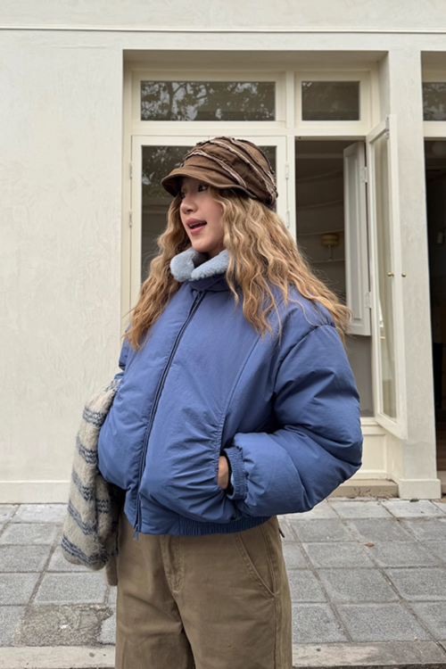 Puffer Collar Short Jacket