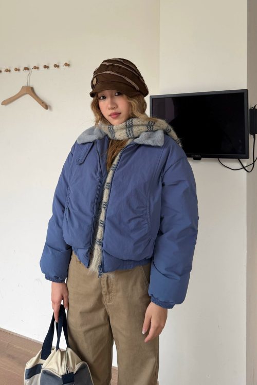 Puffer Collar Short Jacket