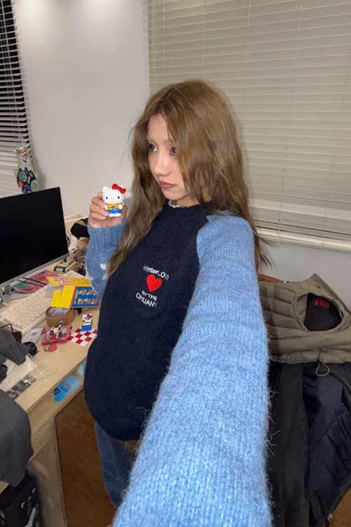 Pullover Raglan Sweater Knit