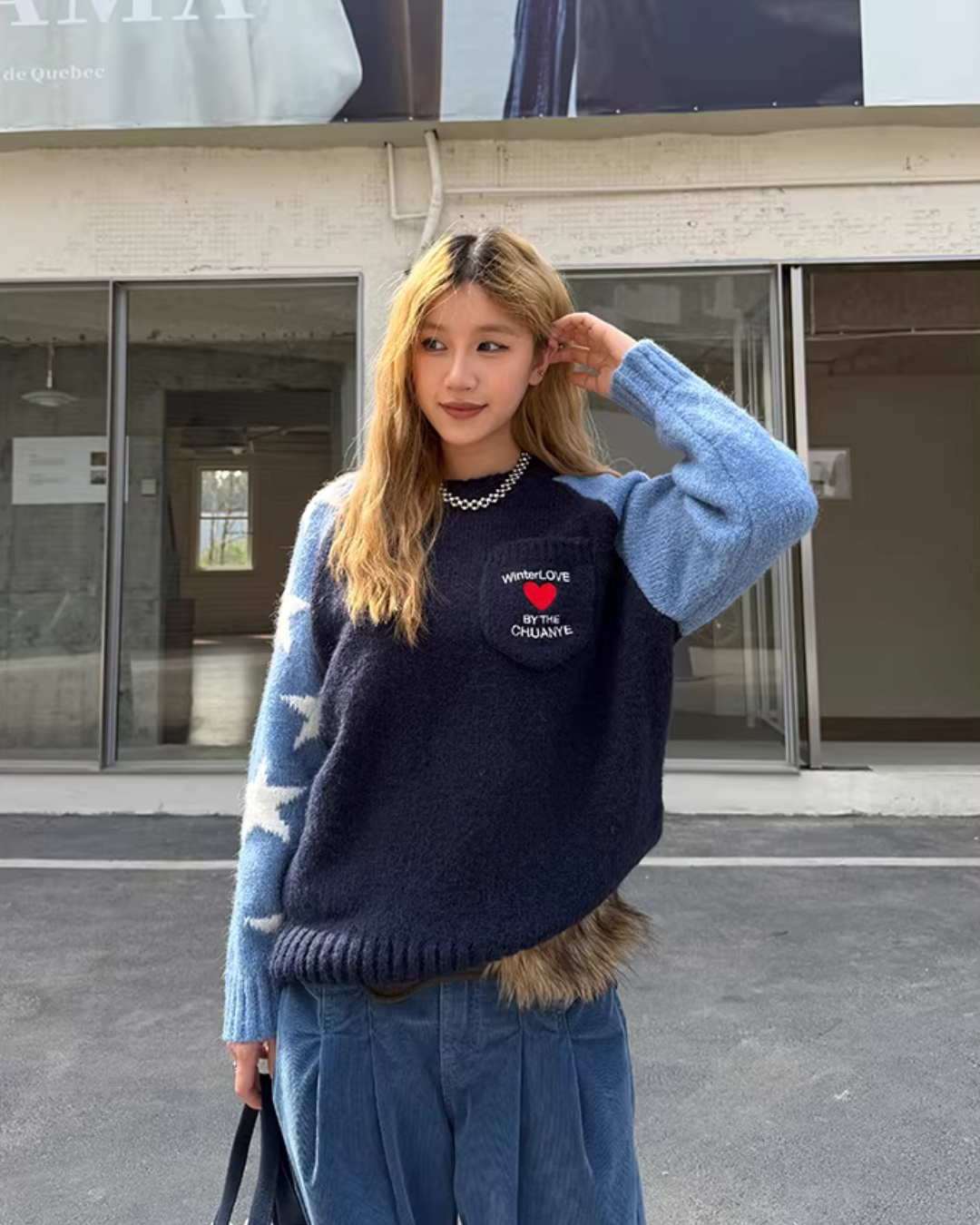 Pullover Raglan Sweater Knit Pullover Raglan Sweater Knit