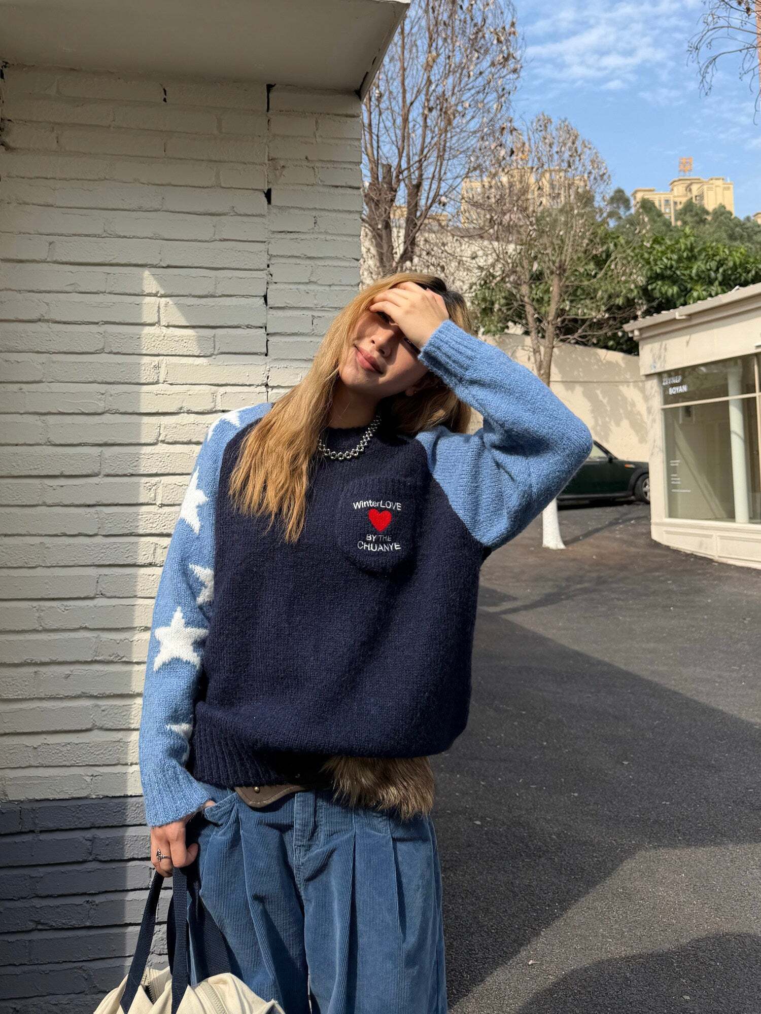 Pullover Raglan Sweater Knit Pullover Raglan Sweater Knit