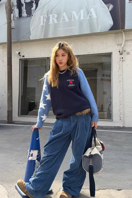 Pullover Raglan Sweater Knit