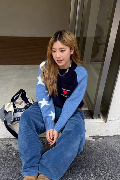 Pullover Raglan Sweater Knit