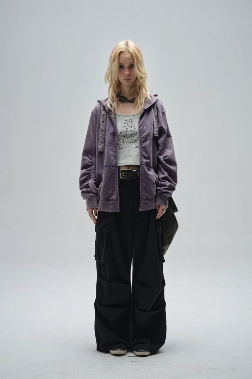 Punk Hood Zip Hoodie