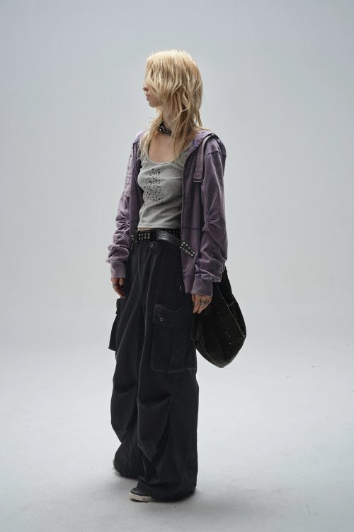 Punk Hood Zip Hoodie