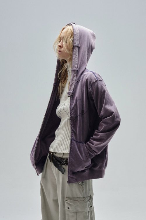 Punk Hood Zip Hoodie