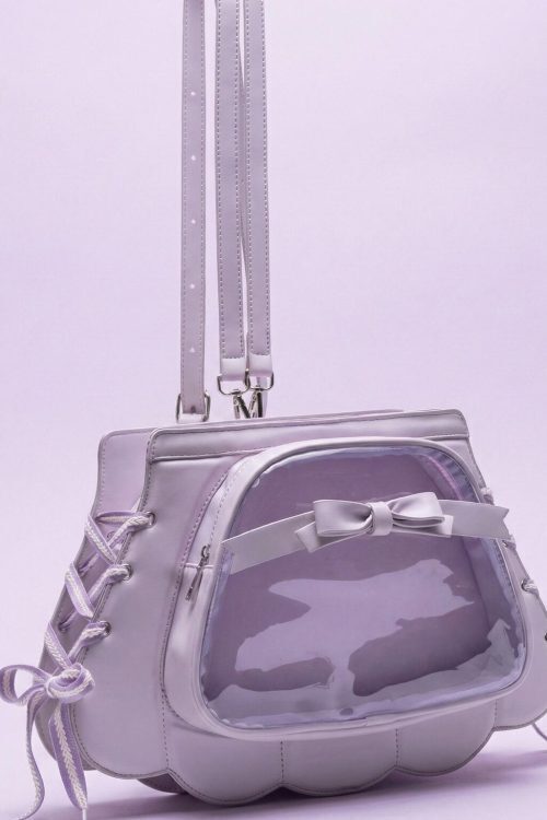 Purple Kawaii Ita Crossbody Bag for Pin Display