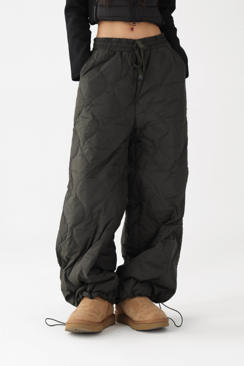 Quilted Loose Casual Pants