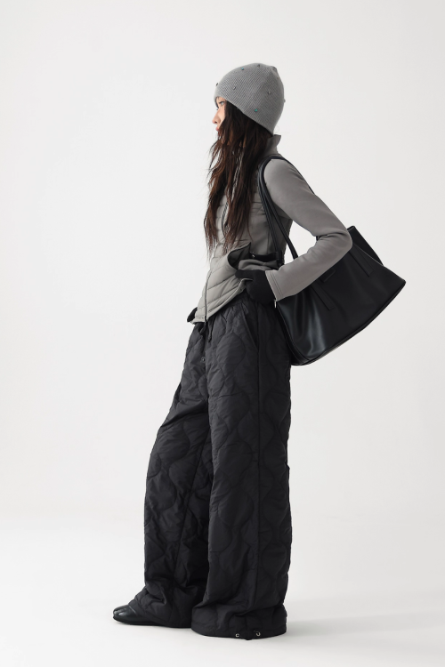 Quilted Loose Casual Pants
