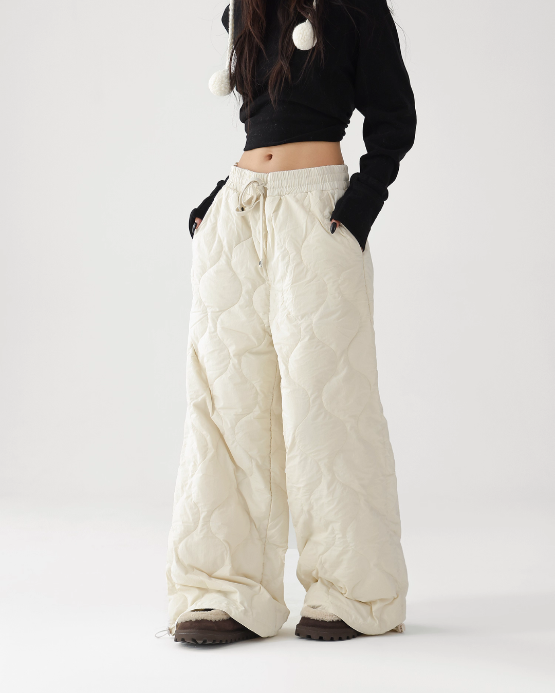 Quilted Loose Casual Pants Quilted Loose Casual Pants