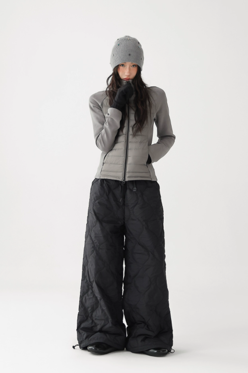 Quilted Loose Casual Pants