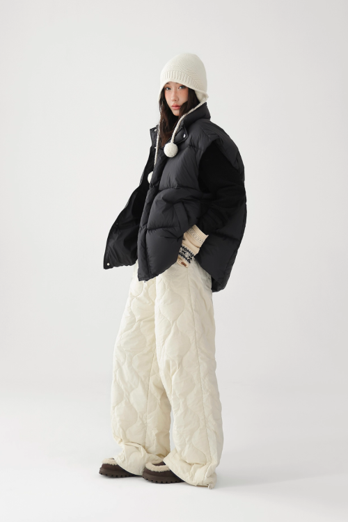 Quilted Loose Casual Pants