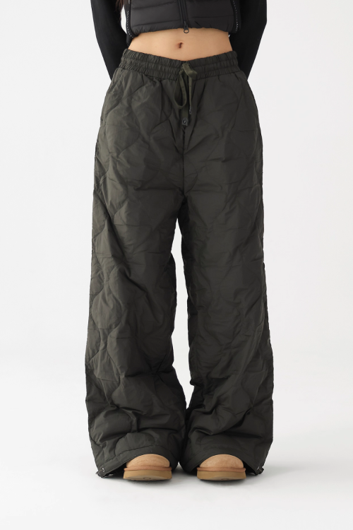 Quilted Loose Casual Pants