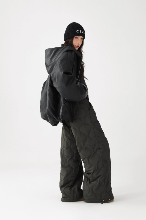 Quilted Loose Casual Pants