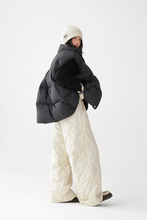 Quilted Loose Casual Pants