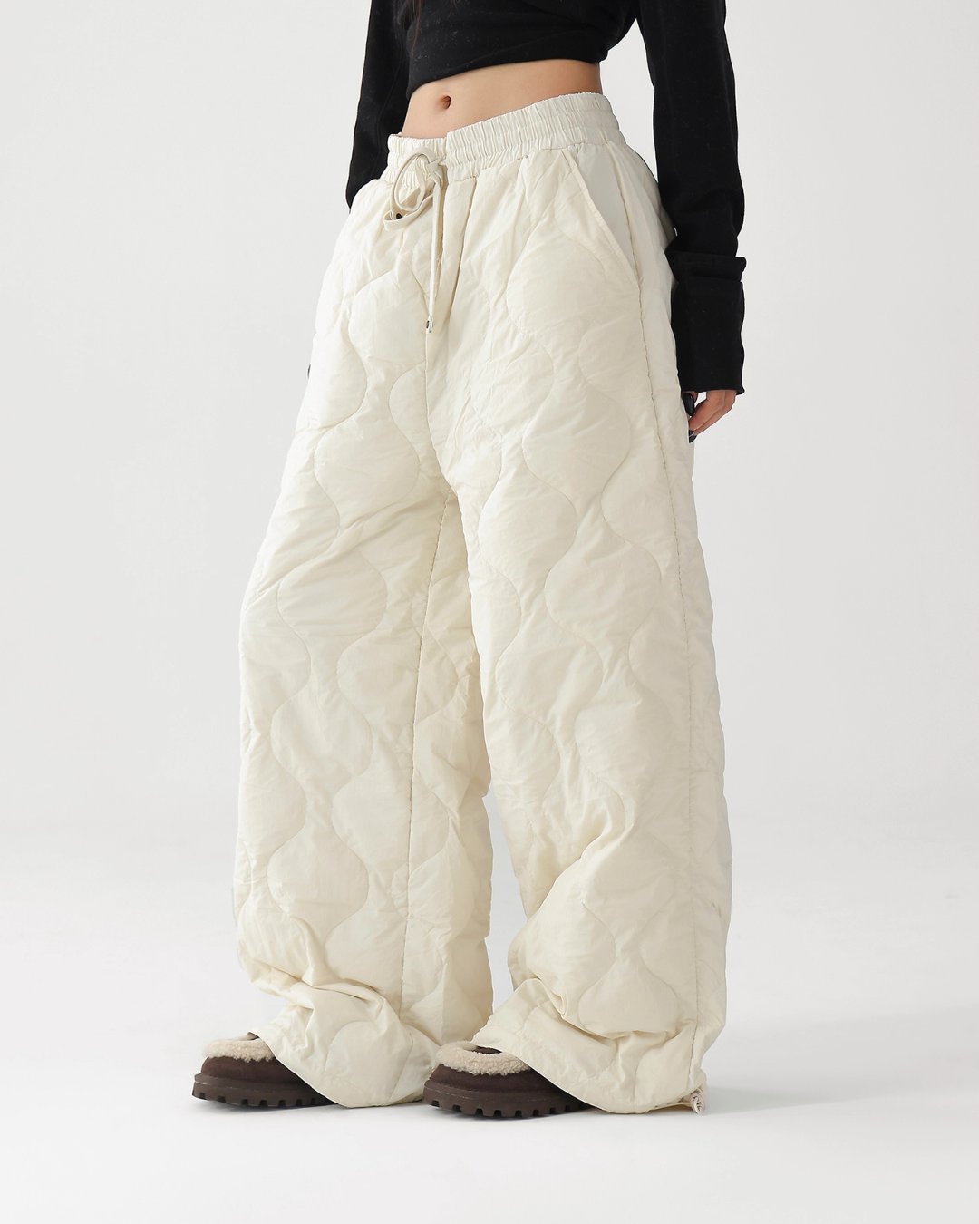 Quilted Loose Casual Pants Quilted Loose Casual Pants