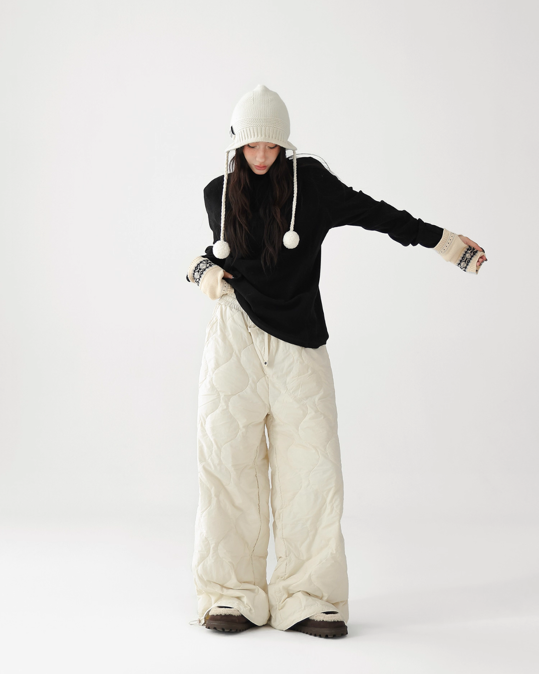 Quilted Loose Casual Pants Quilted Loose Casual Pants