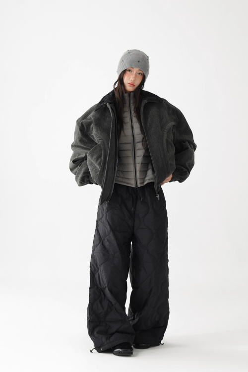 Quilted Loose Casual Pants