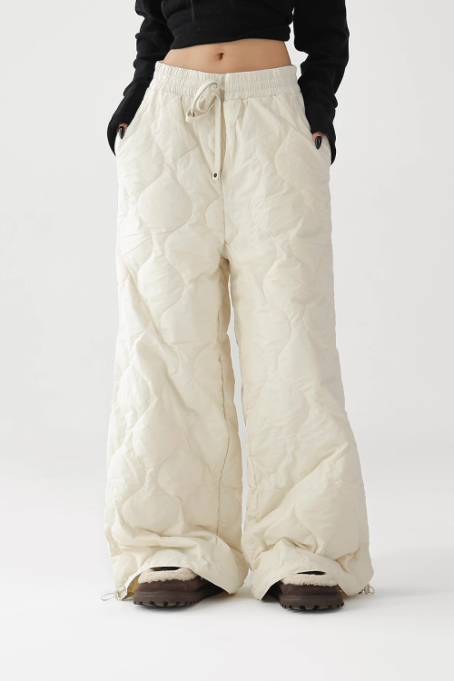 Quilted Loose Casual Pants