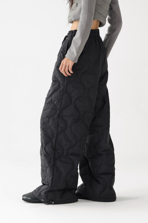 Quilted Loose Casual Pants
