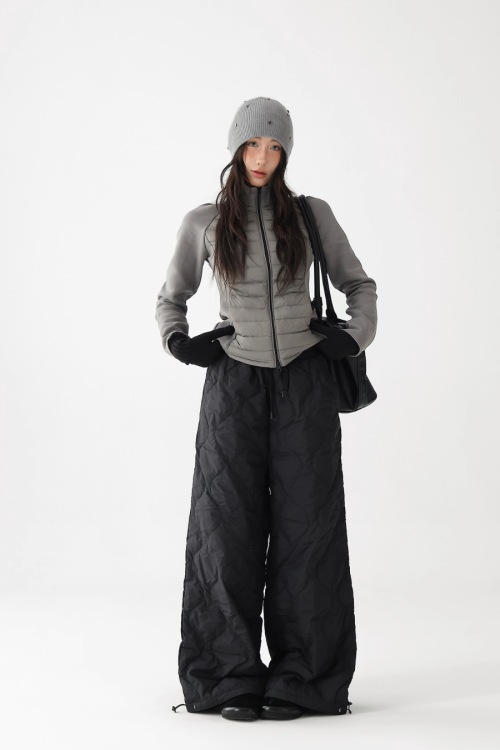 Quilted Loose Casual Pants