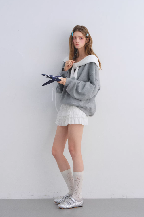 Rabbit Ear Bow Tie Loose Top