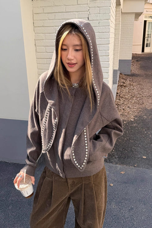 Rabbit Ear Knit Jacket