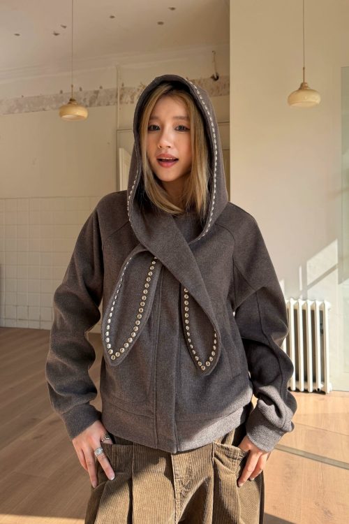 Rabbit Ear Knit Jacket