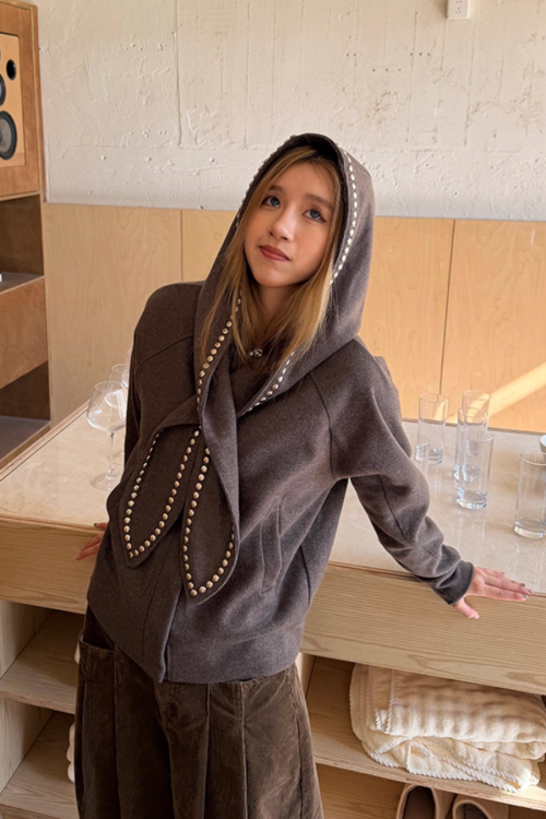 Rabbit Ear Knit Jacket