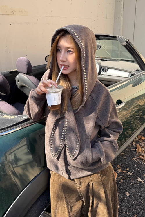 Rabbit Ear Knit Jacket