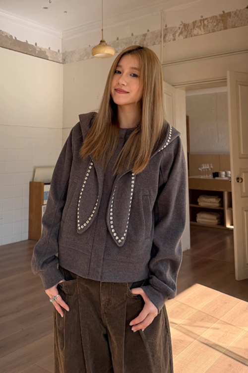 Rabbit Ear Knit Jacket