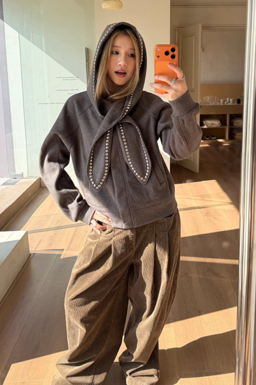 Rabbit Ear Knit Jacket