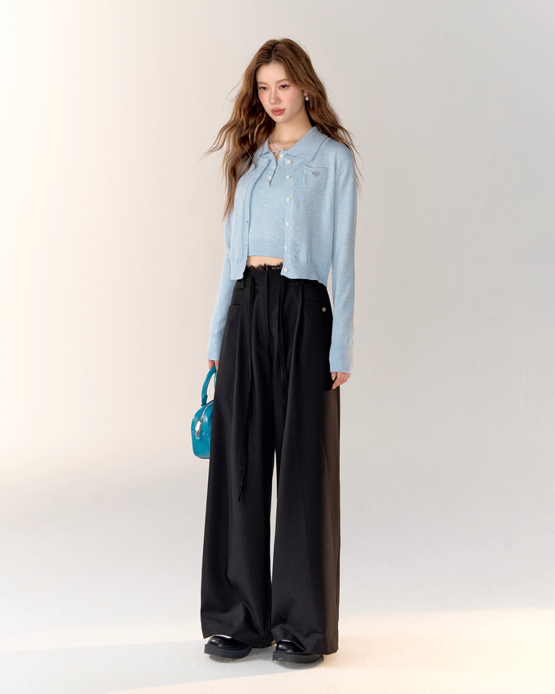 Race Ribbon Loose Slacks Pants Race Ribbon Loose Slacks Pants