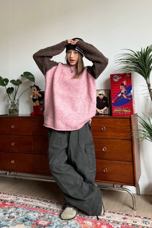 Raglan Sleeve Knit Top