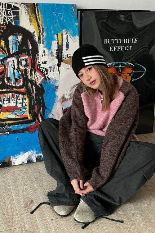 Raglan Sleeve Knit Top