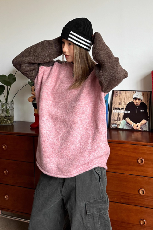 Raglan Sleeve Knit Top