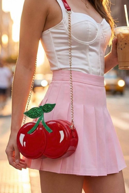 Red Cherry Convertible Bag