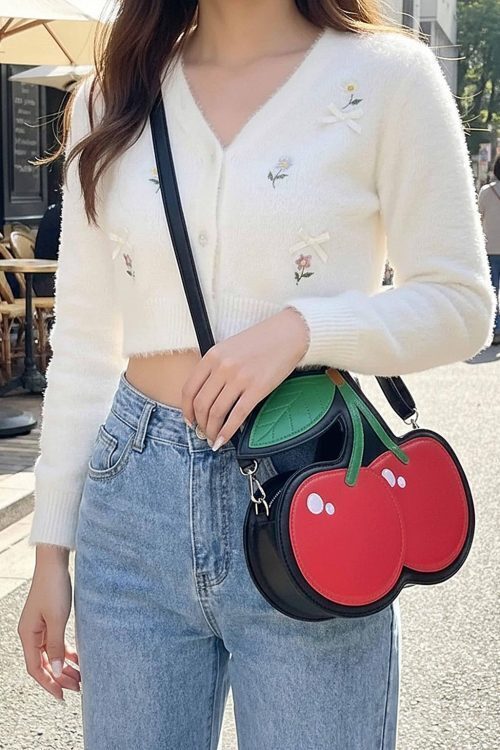 Red Cherry Crossbody Bag