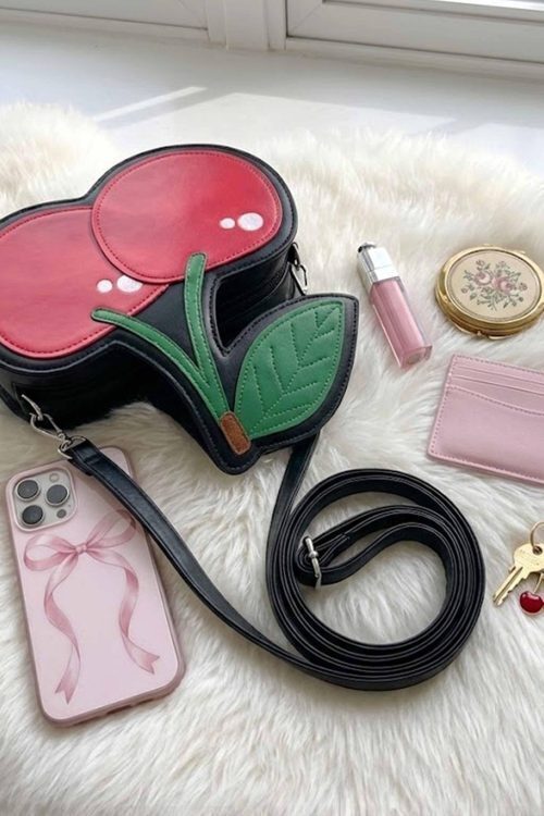 Red Cherry Crossbody Bag