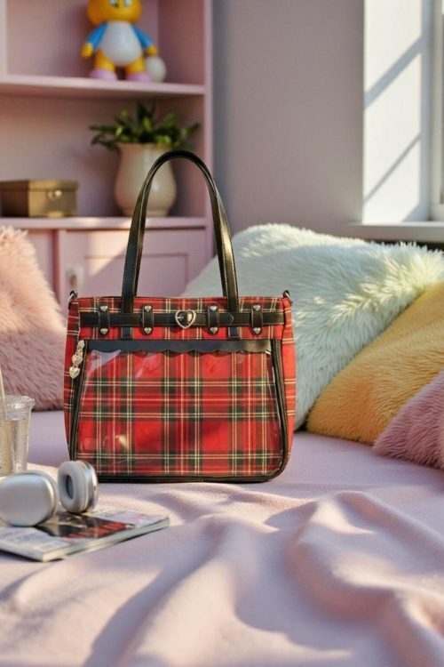 Red Kawaii Convertible Ita Bag for Pin Display