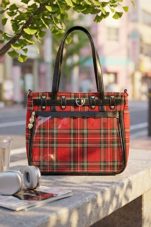 Red Kawaii Convertible Ita Bag for Pin Display