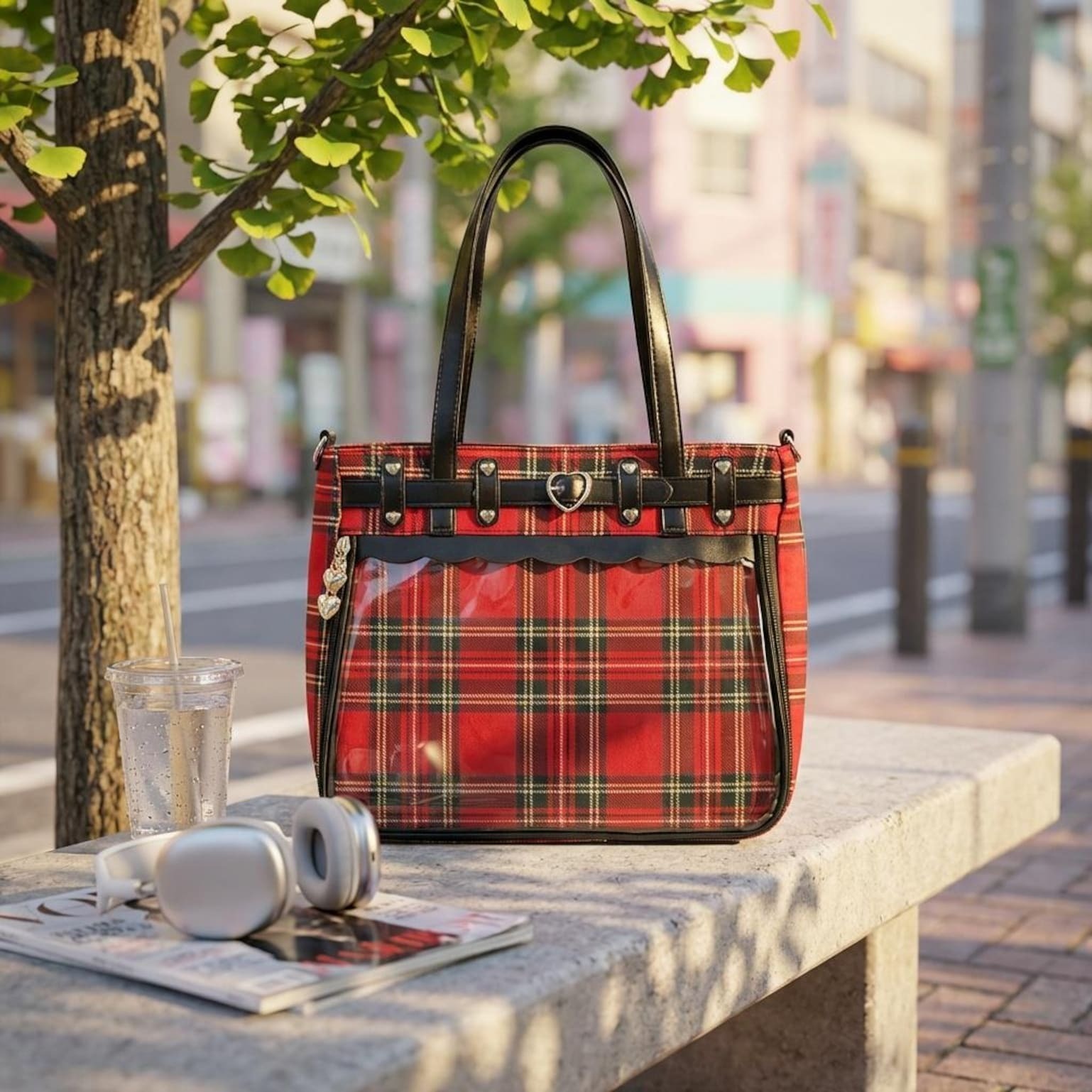 Red Kawaii Convertible Ita Bag for Pin Display Red Kawaii Convertible Ita Bag for Pin Display