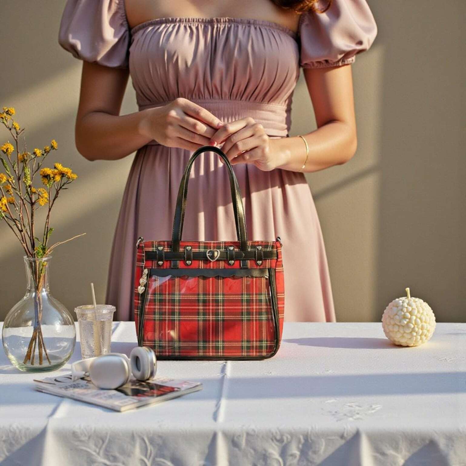 Red Kawaii Convertible Ita Bag for Pin Display Red Kawaii Convertible Ita Bag for Pin Display