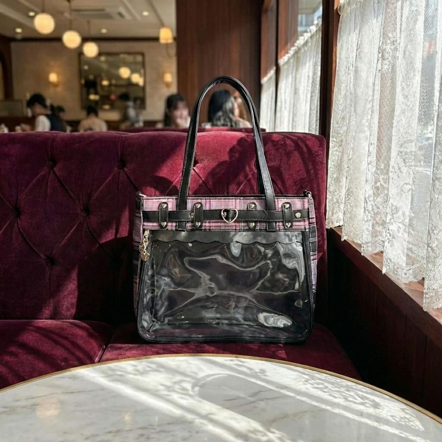 Red Kawaii Convertible Ita Bag for Pin Display Red Kawaii Convertible Ita Bag for Pin Display