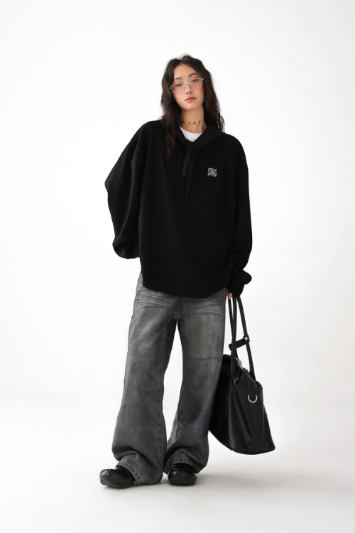 Relax Loose Hooded Sweatshirt