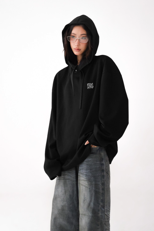 Relax Loose Hooded Sweatshirt