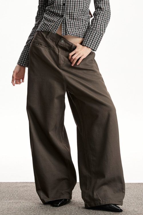 Relax Twill Wide Pants