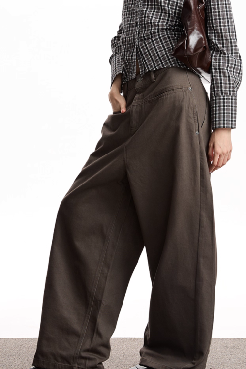 Relax Twill Wide Pants
