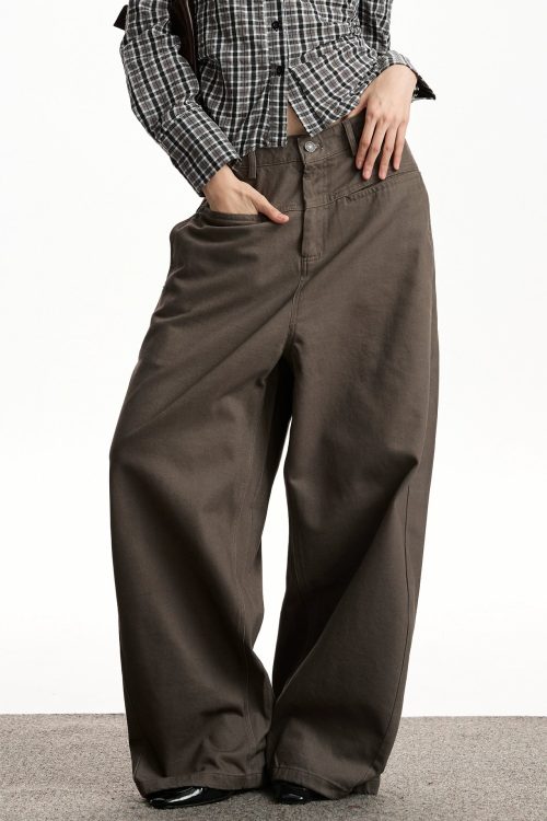 Relax Twill Wide Pants